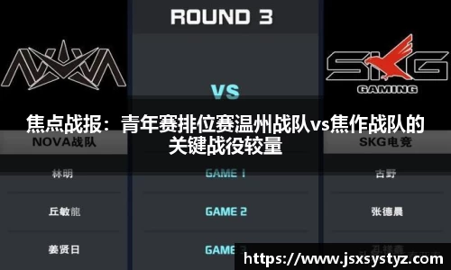 焦点战报：青年赛排位赛温州战队vs焦作战队的关键战役较量